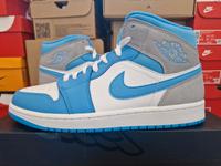 Air Jordan 1 Mid "University Blue Grey" in EU44/US10 Hessen - Wetzlar Vorschau