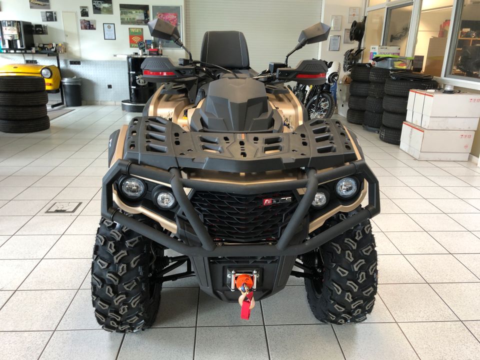 ODES PATHCROSS 650 ccm 53PS 39KW V2 LWB GOLD MATT Quad UTV ATV in Waldmohr