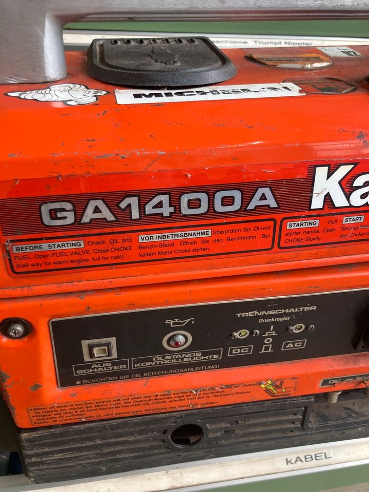 Kawasaki GA1400A  Aggregat Generator Ersatzteilträger Oldtimer in Hillesheim (Eifel)