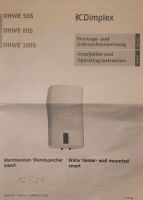 Warmwasserspeicher Boiler 80l Dimplex DHWE 80S Thüringen - Kaltennordheim Vorschau