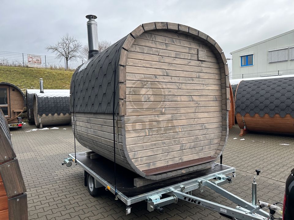 Quadro Sauna inkl. Anhänger, mobile Sauna | 2,5 m Gartensauna in Eichenzell