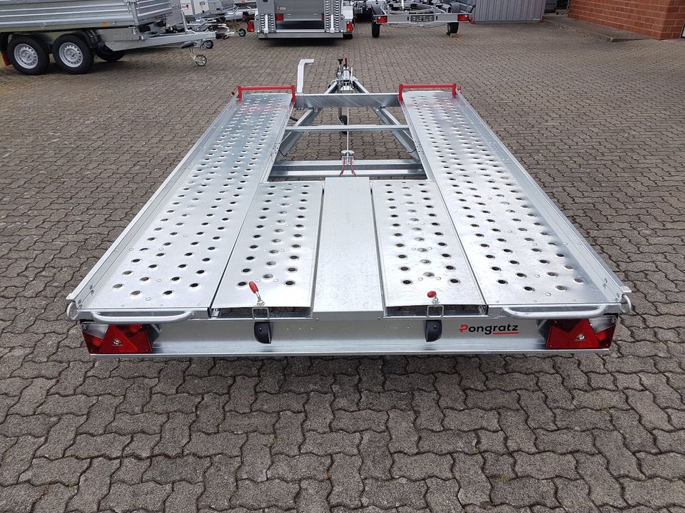 Pongratz L-AT 350 G-K 1,5t Autotransportanhänger kippbar in Lüdersfeld