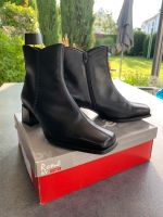 Ara schwarze Leder Stiefeletten Hessen - Hofheim am Taunus Vorschau