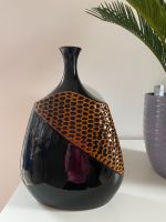 Vase schwarz gemustert Niedersachsen - Braunschweig Vorschau