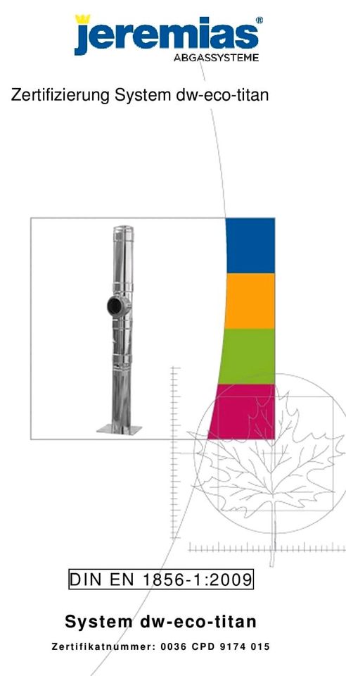 Edelstahlaussenschornstein Jeremias DW-ECO in Altenau