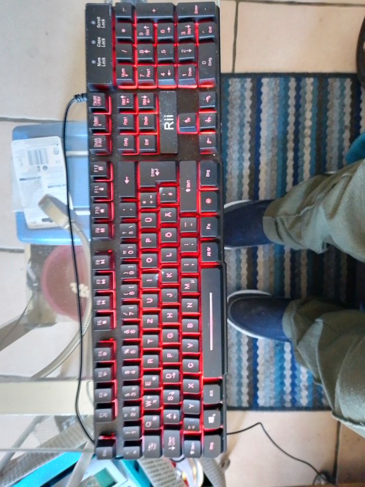 Rii Gaming Tastatur Maus Set in Regensburg