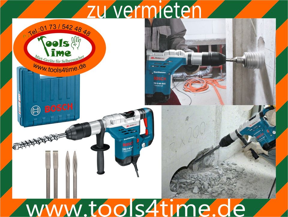 ZU VERMIETEN: Meißel-/ Stemm-/ Bohrhammer, Kombihammer Bosch 10kg in Hemer