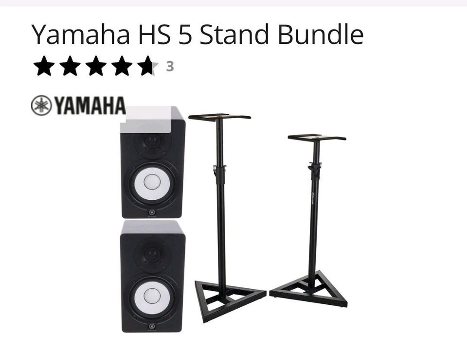 Yamaha hs 5 stand bundle in Stuttgart
