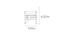 Gerüst Fassadengerüst  3x4,2m Baugerüst 12,6 qm Alu-Gerüst Baden-Württemberg - Schwäbisch Hall Vorschau