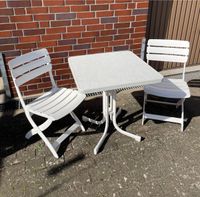 Klappbarer Tisch mit zwei Stühlen für Garten / Balkon (Outdoor Niedersachsen - Winsen (Luhe) Vorschau