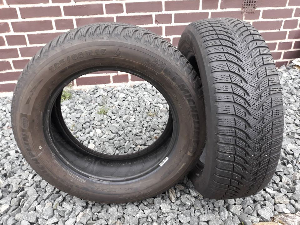 2x 205/60R16 92H Michelin Alpin 5 Winterreifen aus 2019 ca 6mm in Wolfsburg