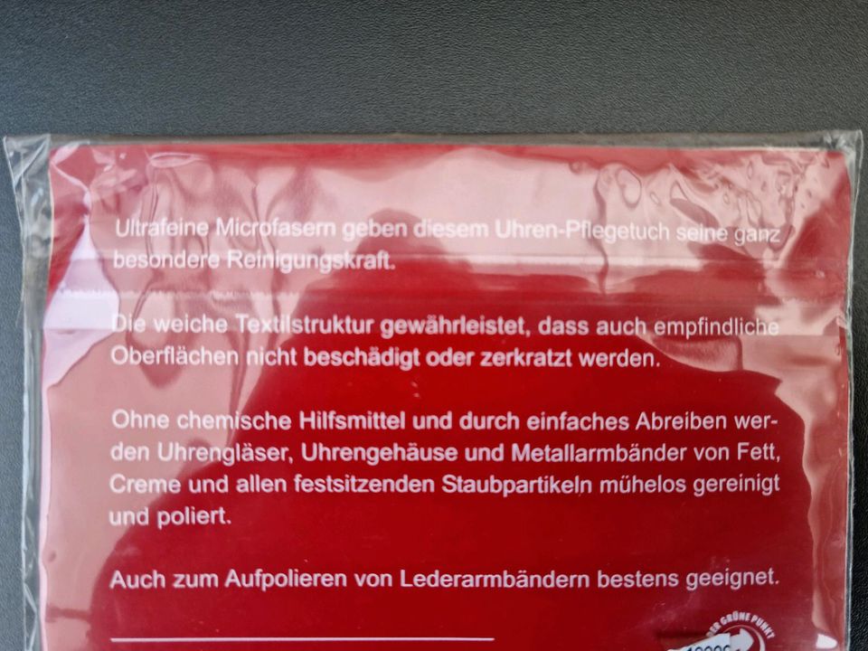 Uhren-Pflegetuch von Gold Meister, unbenutzt in OVP in Sandersdorf