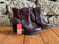 Mustang Stiefeletten Gr.39 Weinrot Bayern - Werneck Vorschau