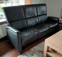 Sofa, 3-Sitzer, Leder schwarz Nordrhein-Westfalen - Kleve Vorschau