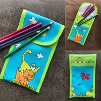 Etui Tasche Mäppchen mit Dinosauriern für Kinder / NEU Handmade Baden-Württemberg - Rottweil Vorschau