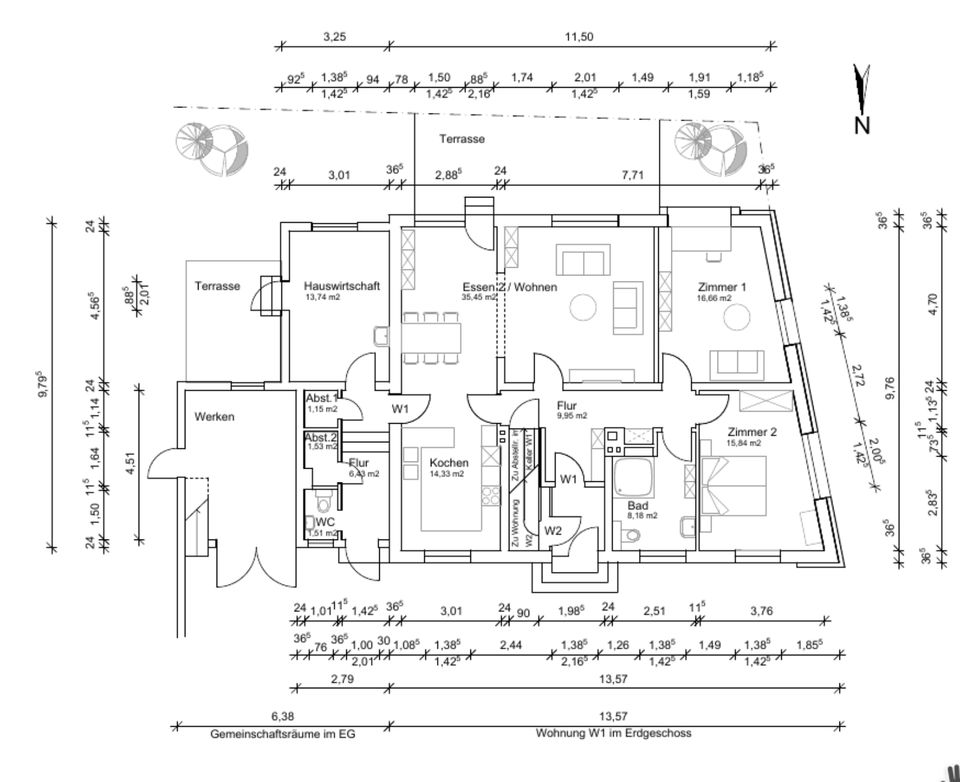 Lichtdurchflutetes Zweifamilienhaus an der Schunter mit Resthof in Räbke