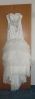 Brautkleid Meerjungfrau Unikat mit Glitzerapplikationen Gr.34/36 Bayern - Essenbach Vorschau