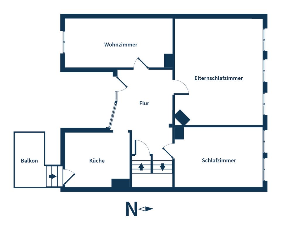 Für Investoren! Mehrfamilienhaus mit 3 WE's, Einbauküchen und Balkon in vorteilhafter Lage in Gronau (Leine)