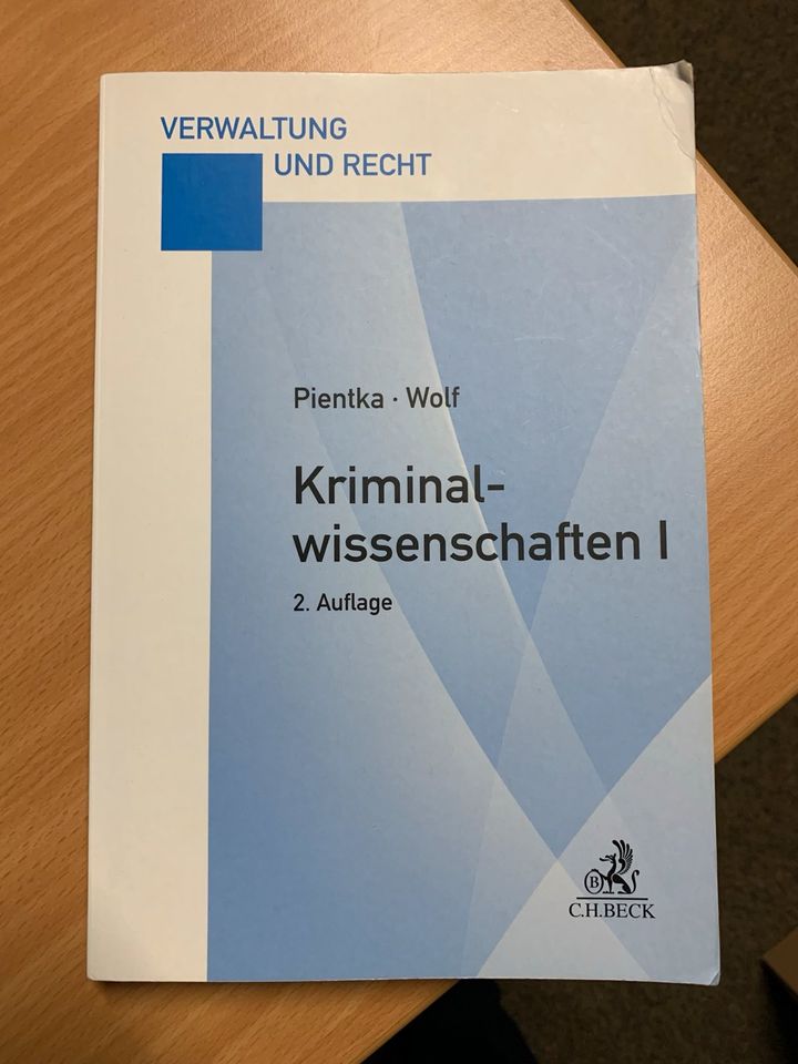 Kriminalwissenschaften 1 Pientka Wolf 2. Auflage in Arnsberg