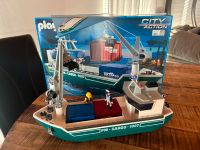 Playmobil 5253 Frachtschiff mit Verladekran Niedersachsen - Stade Vorschau