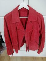 Tolle Echt Wildleder Leder Jacke Bikerjacke rot TCM Tchibo Gr. 42 Nordrhein-Westfalen - Tönisvorst Vorschau