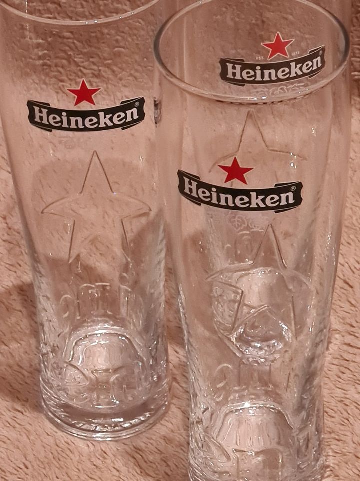 Heineken Gläser, 6 Stück, 0,3l in Witten