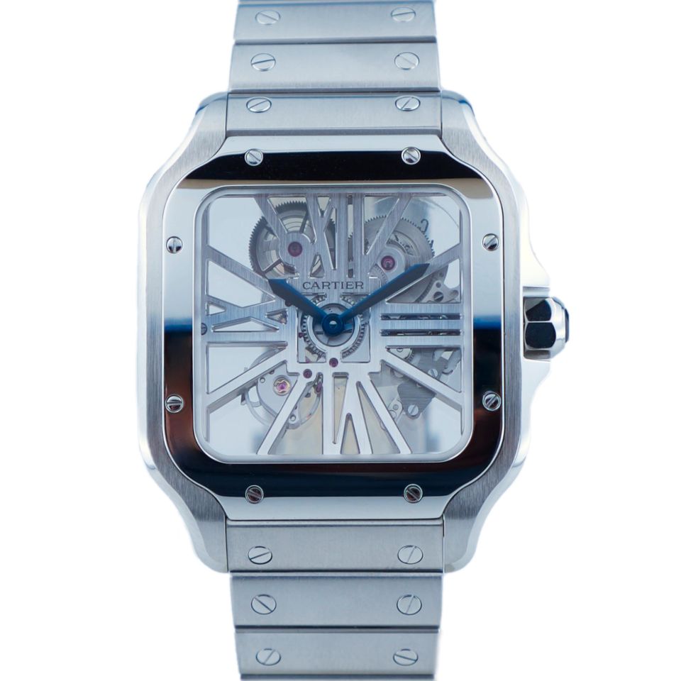 Cartier Santos De Cartier 39mm Skeleton aus 2021, Ref. WHSA0015 in Duisburg