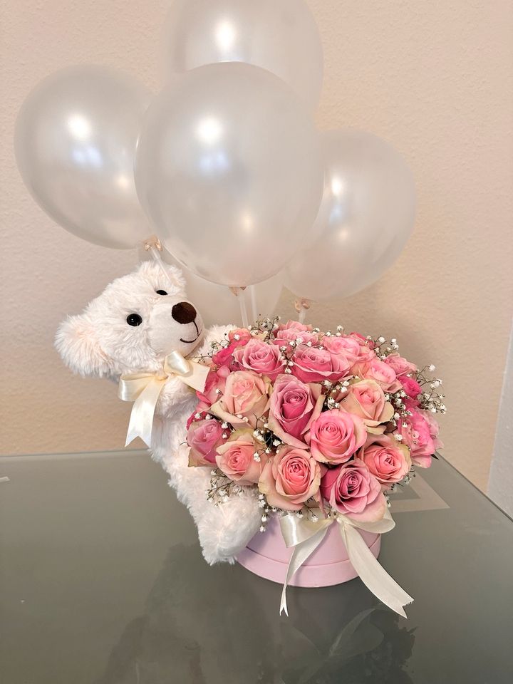 Valentinstag, Geschenk, Ballon, Rosen, Rosenbox, Teddy, Liebe in Karlsruhe