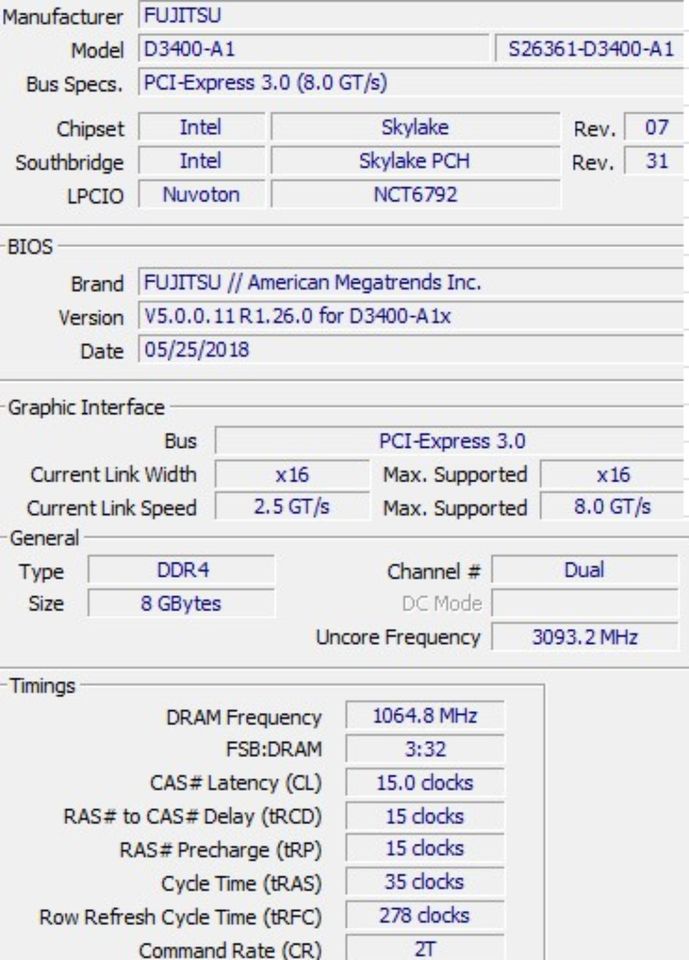 PC Fujitsu GAMING|GTX 1060 3GB|i5-6400 -3,3GHz|8 GB RAM|WLAN|SSD in Cloppenburg