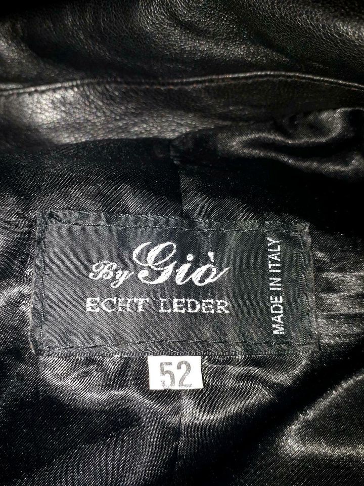 Damen Echt Lederjacke By Gio Größe 52 in Bebra