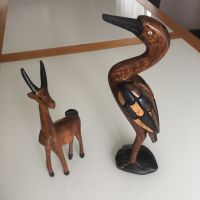 Handschnitzerei Antilope Vogel aus Afrika Holz Geschnitzt Nordrhein-Westfalen - Kreuzau Vorschau