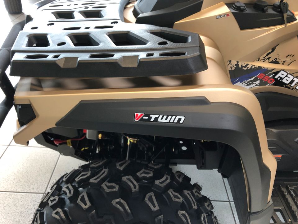 ODES PATHCROSS 650 ccm 53PS 39KW V2 LWB GOLD MATT Quad UTV ATV in Waldmohr