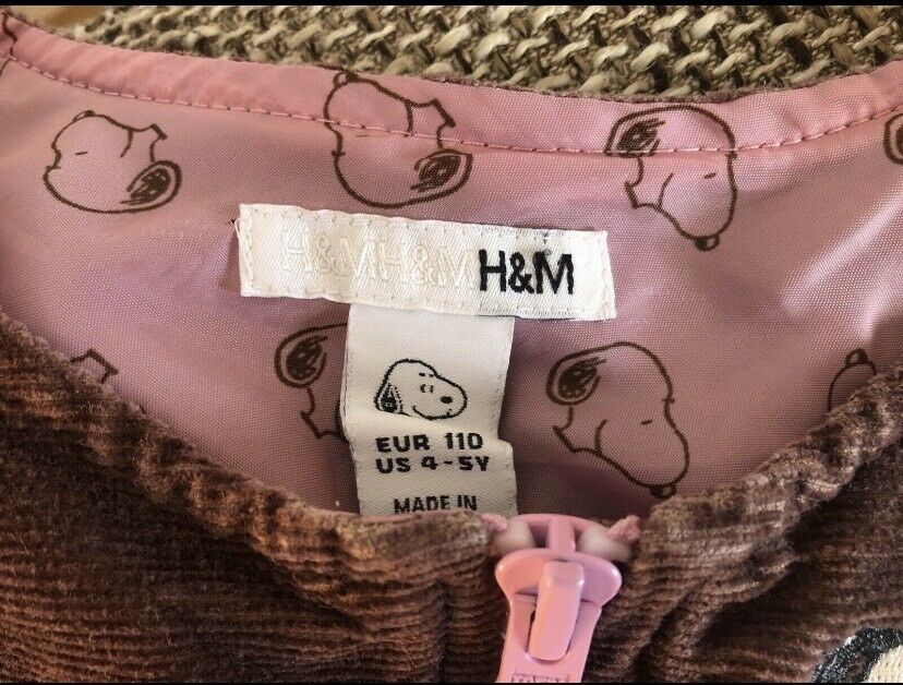 Goldige Kombi aus Kleid & Shirt „Snoopy" von „H&M“ Größe 110/116 in Tiefenort