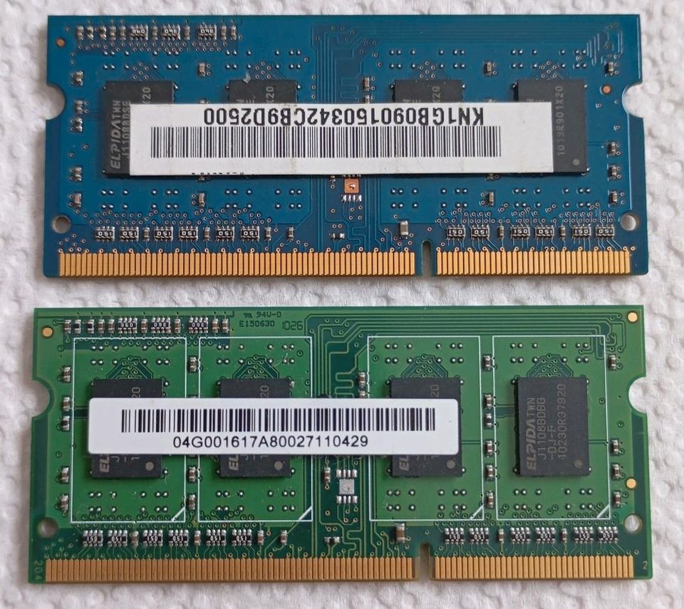1GB DDR3 Laptop Arbeitsspeicher RAM in Bottrop