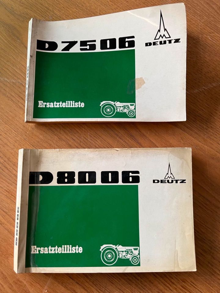 Ersatzteile Liste Deutz D 8006 oder D 7506 in Nördlingen