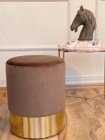 Hocker braun Samt gold Pferd Skulptur Deko Westwing Zara Home H&M Duisburg - Röttgersbach Vorschau