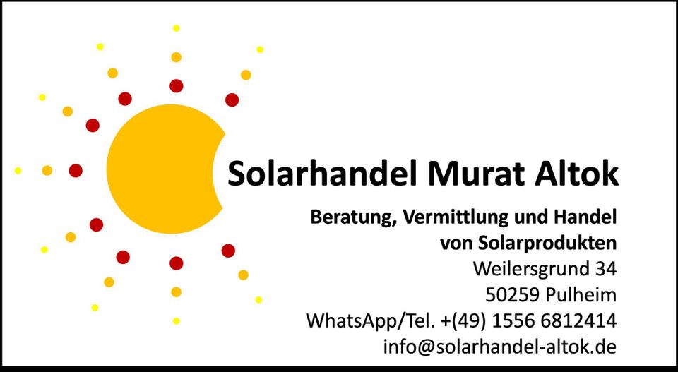 Solarkabel, Solarmodul, Wechselrichter, Luna2000, Sun2000,Sungrow in Köln