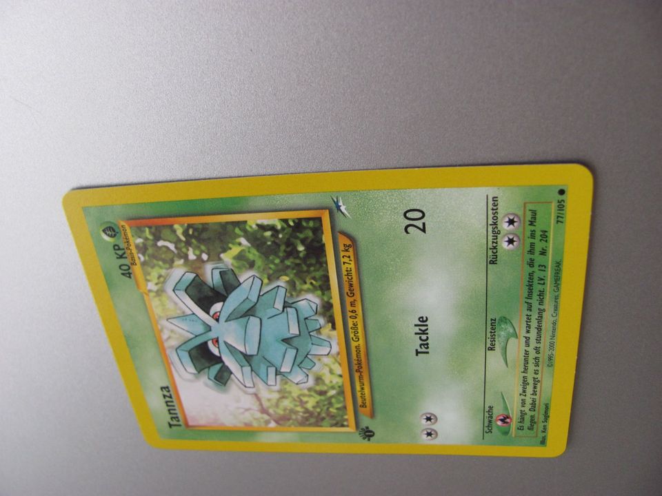 Pokemon Karte 1st Edition Tannza 77/105 Neo Destiny First Edition in Uelzen