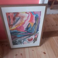 Kunst, shabby, vintage, gold, mit Rahmen, bunt Hannover - Linden-Limmer Vorschau