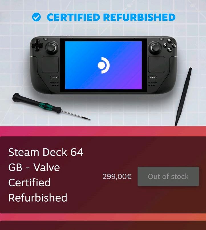 Valve Steamdeck 64 GB refurbished original Preis OVP wie NEU in Hannover