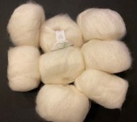 Kid Mohair + Seide Wolle weiß Stricken 70% Kidmohair + 30% Silk Baden-Württemberg - Willstätt Vorschau