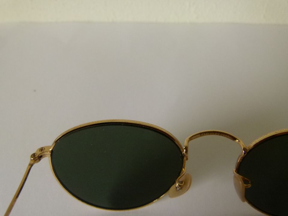 Ray Ban Round Metal Retro Sonnenbrille - Gold (RB3447 001 53-21) in Leonberg