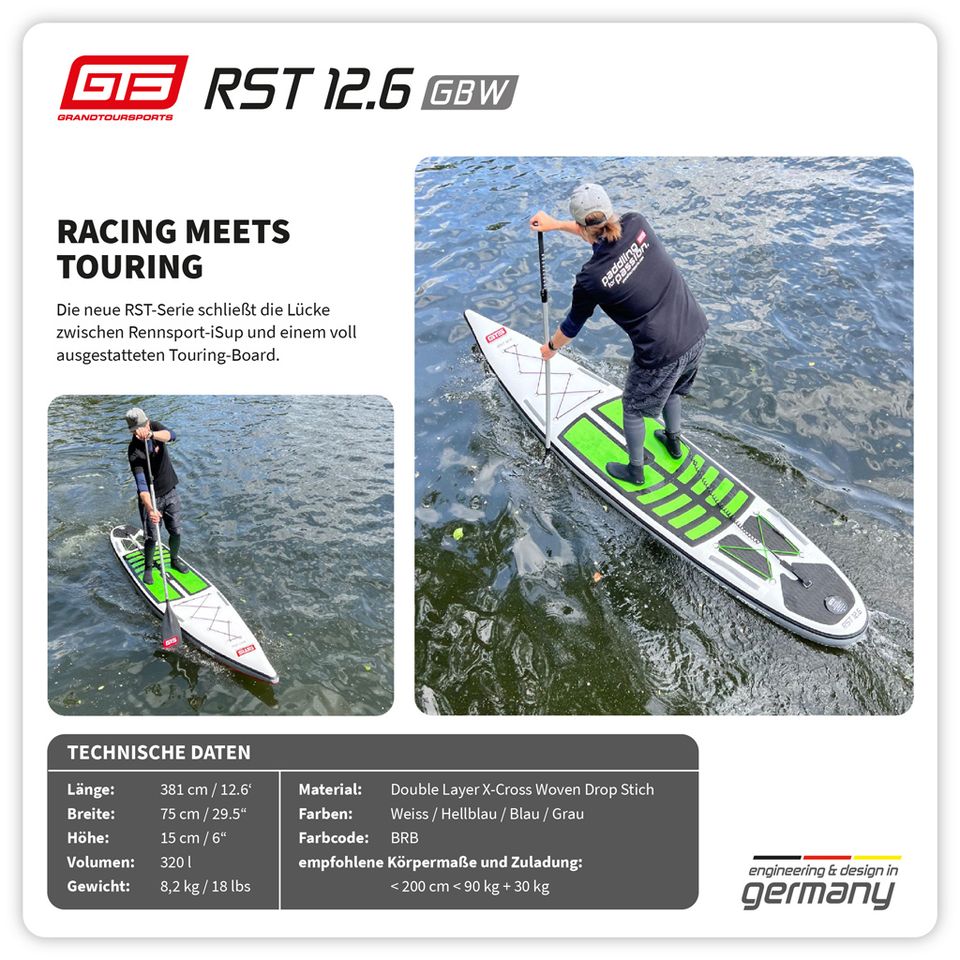 GTS RST 12.6 GBW Premium SUP Board Set in Berlin