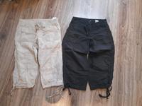 Trekkinhose dreiviertel beige/schwarz   Gr S/M Bayern - Bad Wörishofen Vorschau