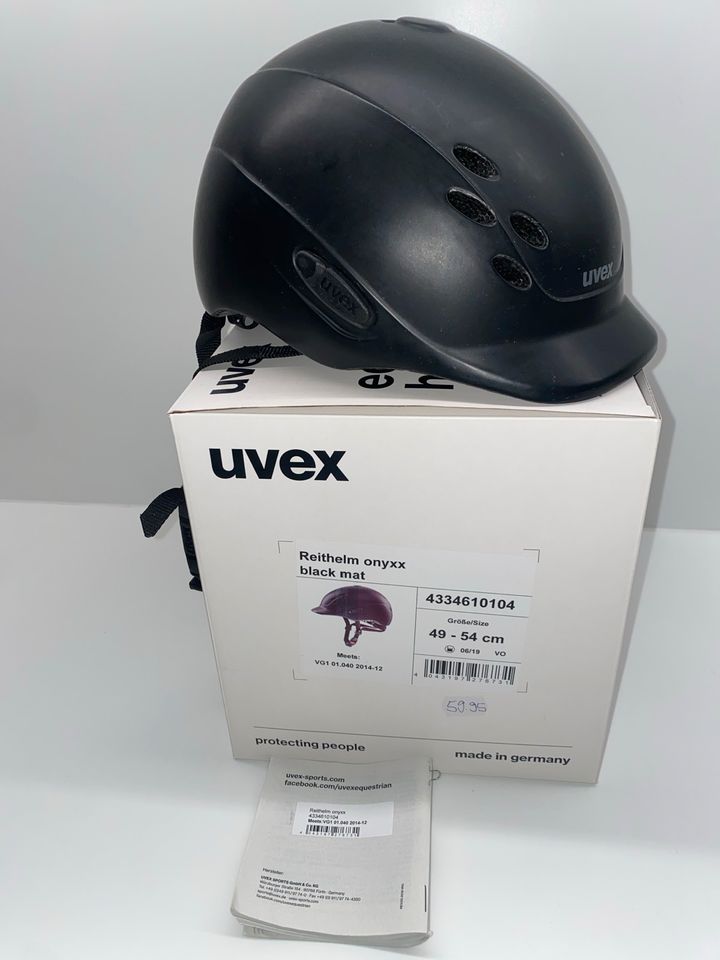 Uvex Reithelm Onyxx Gr 49-54 cm in Chemnitz