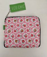 Eco Chic Shopper Tasche Einkaufstasche rosa mit Blumen Bayern - Pöcking Vorschau