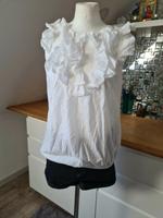 Baumwolle Top Vero Moda weiß Gr. XS-S Volants Vero Moda Bayern - Burgau Vorschau