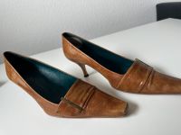 Andrea Puccini Leder braun kleiner Absatz 38 Designer Schuhe Niedersachsen - Braunschweig Vorschau