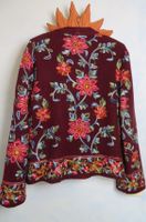 Wollwalk bestickt Jacke XL Dunkelrot Folklore Boho Baden-Württemberg - Weingarten Vorschau