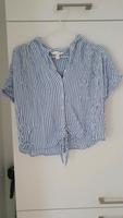 H&M Bluse Hemdblus Streifen gestreift M blau weiß Crop Top Baden-Württemberg - Gaggenau Vorschau